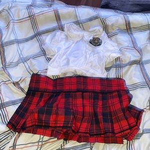 School girl adult costume